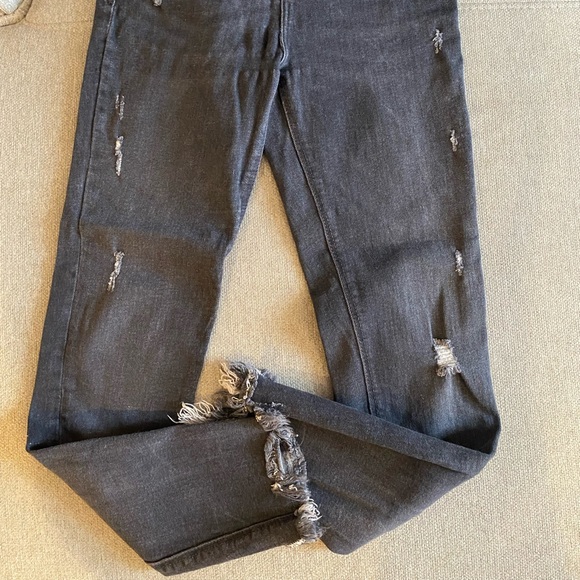 ZARA - trendy black jeans. High rise, straight leg - Picture 2 of 6